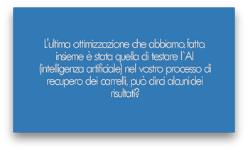 Come funziona la AI nel vostro processo di recupero dei carrelli?